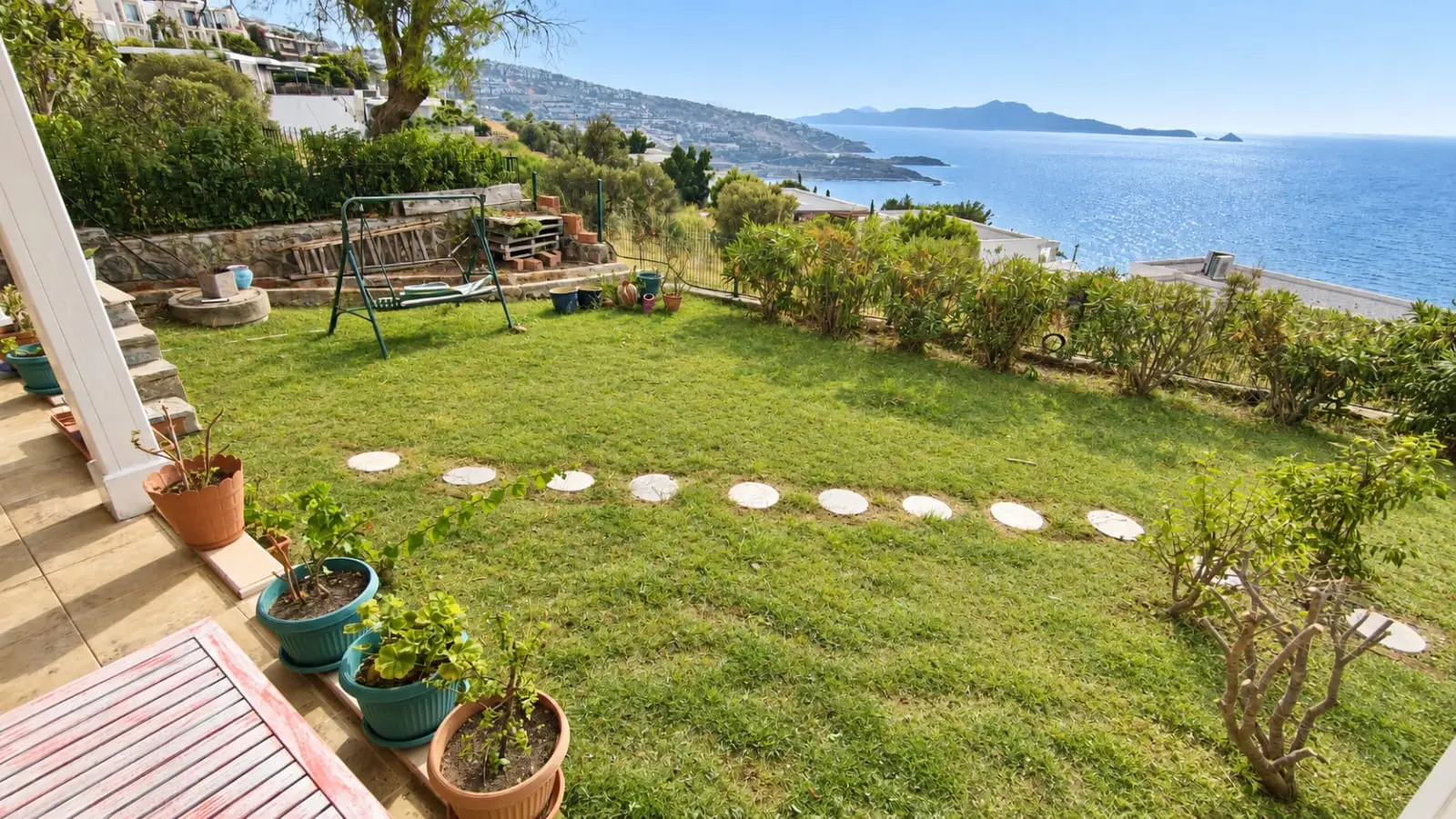Mature garden